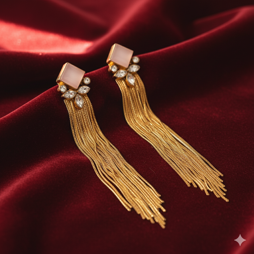 The Golden Riviera Fringe Earrings