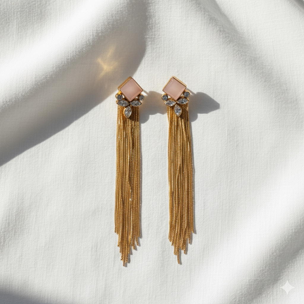 The Golden Riviera Fringe Earrings