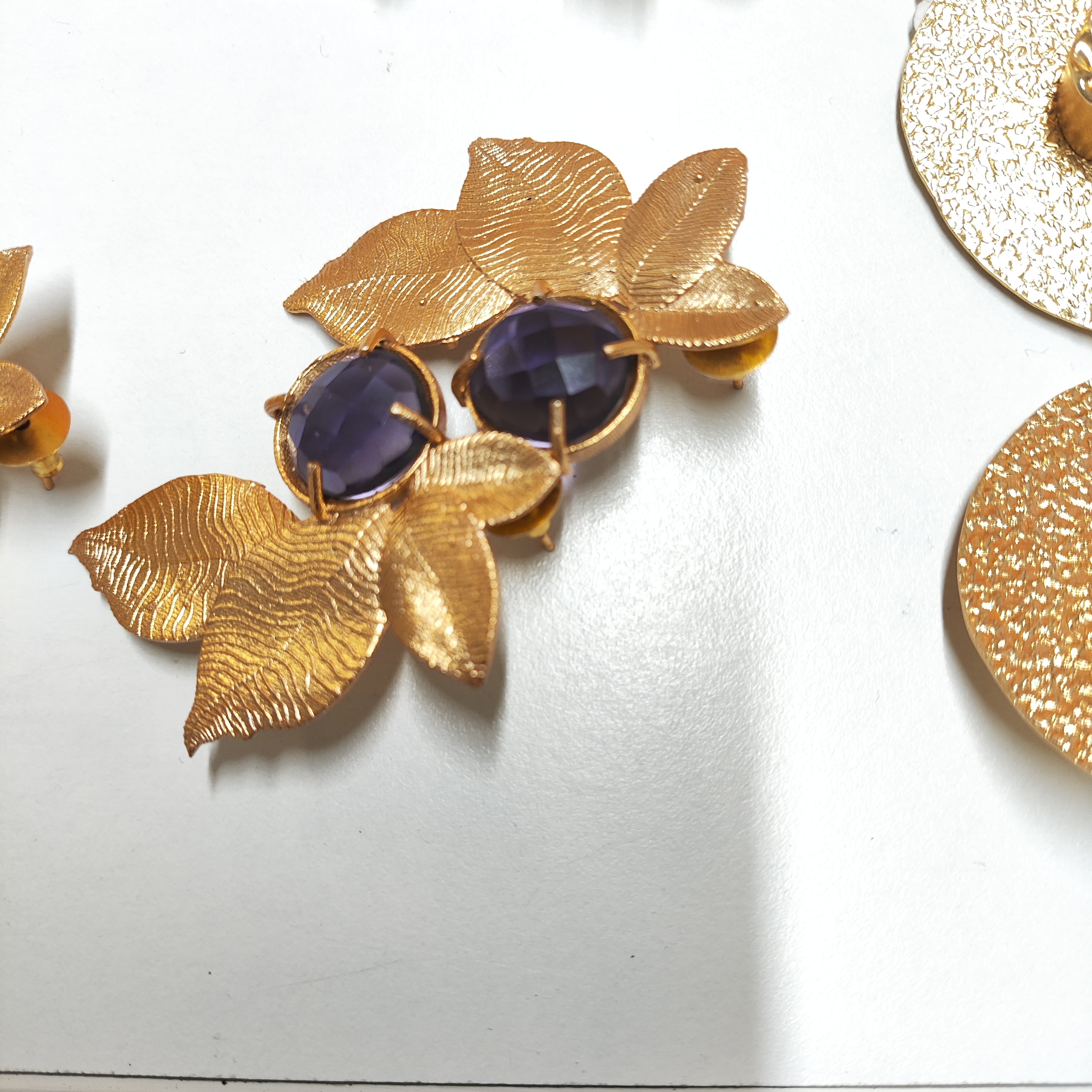 Autumn Bloom Amethyst Earrings