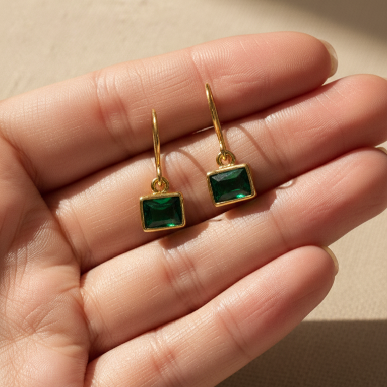 The Heritage Emerald Drop Earrings