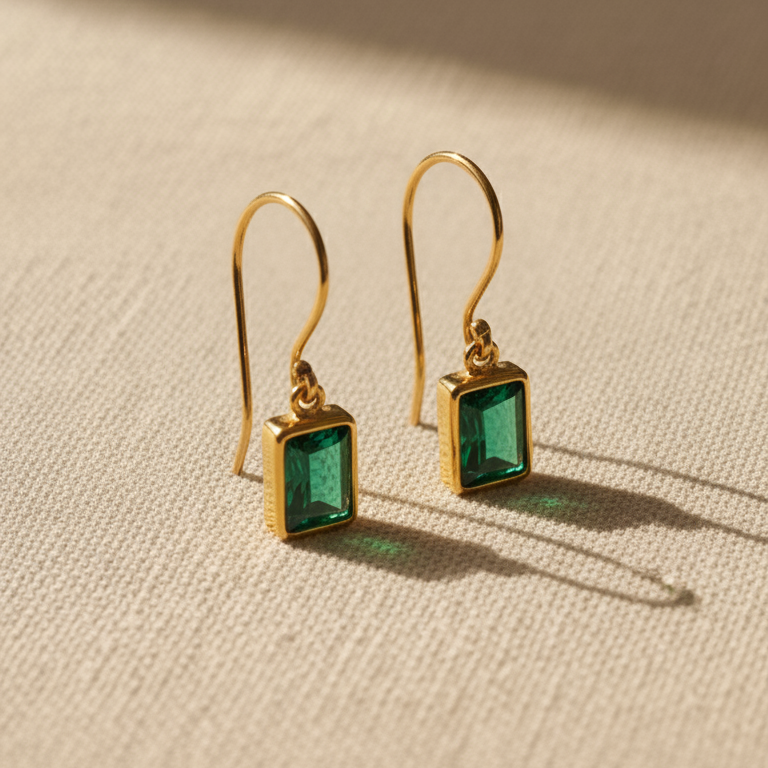 The Heritage Emerald Drop Earrings